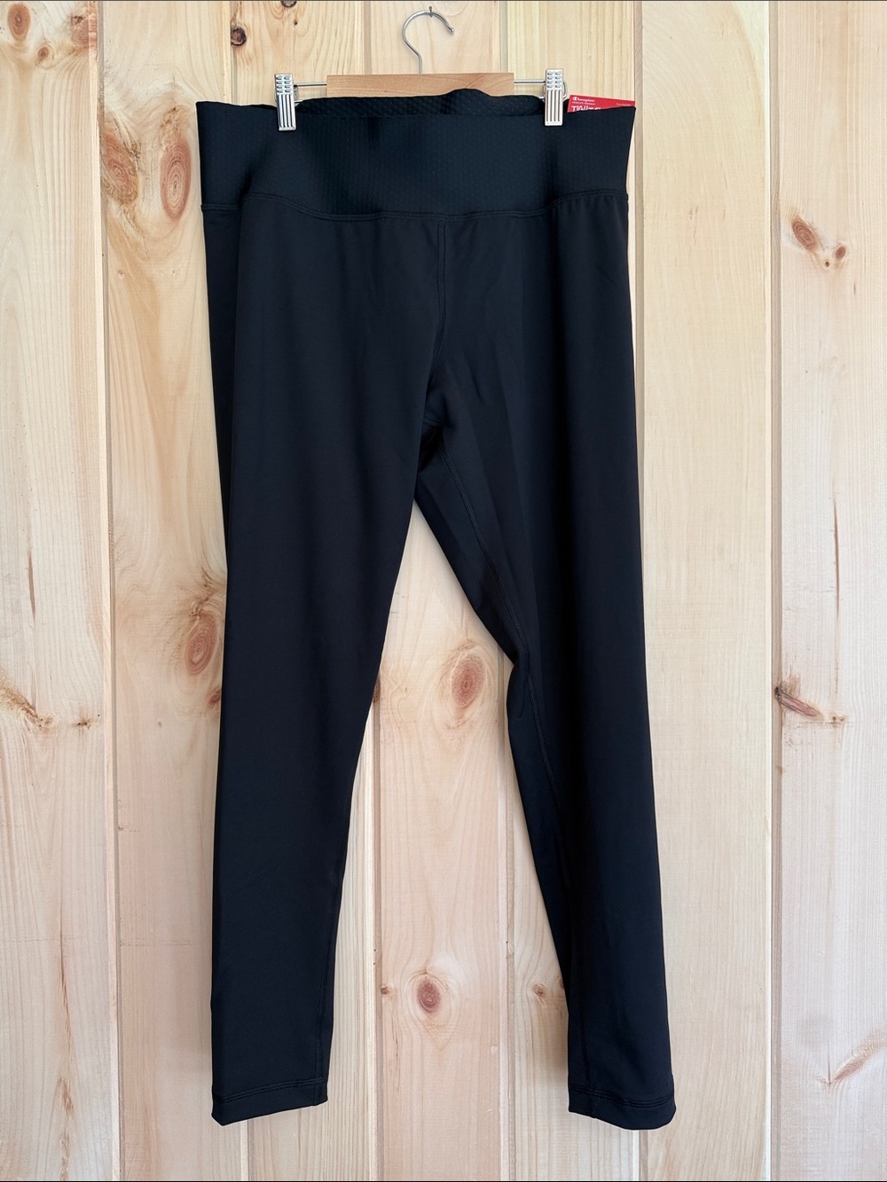 NWT Champion Black Tight Fit Leggings Size 2X Stretchy Athletic Yoga Pants